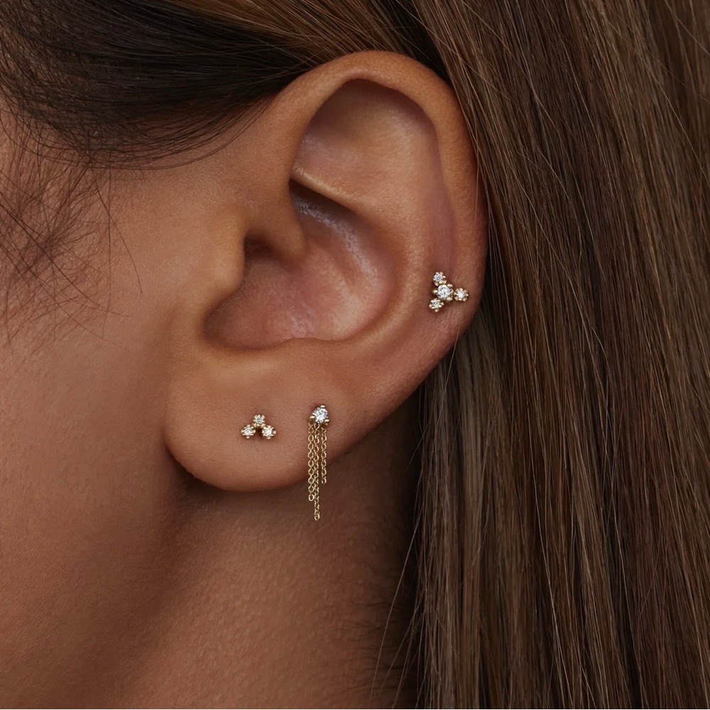 Wwake Diamond Mist earrings — pair